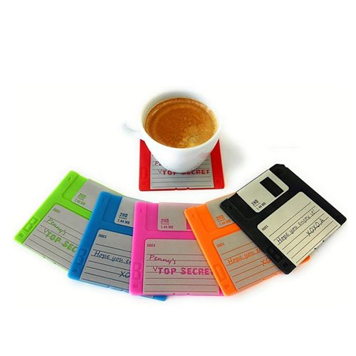 Floppy-Disk-Coaster-fun kitchen gadgets